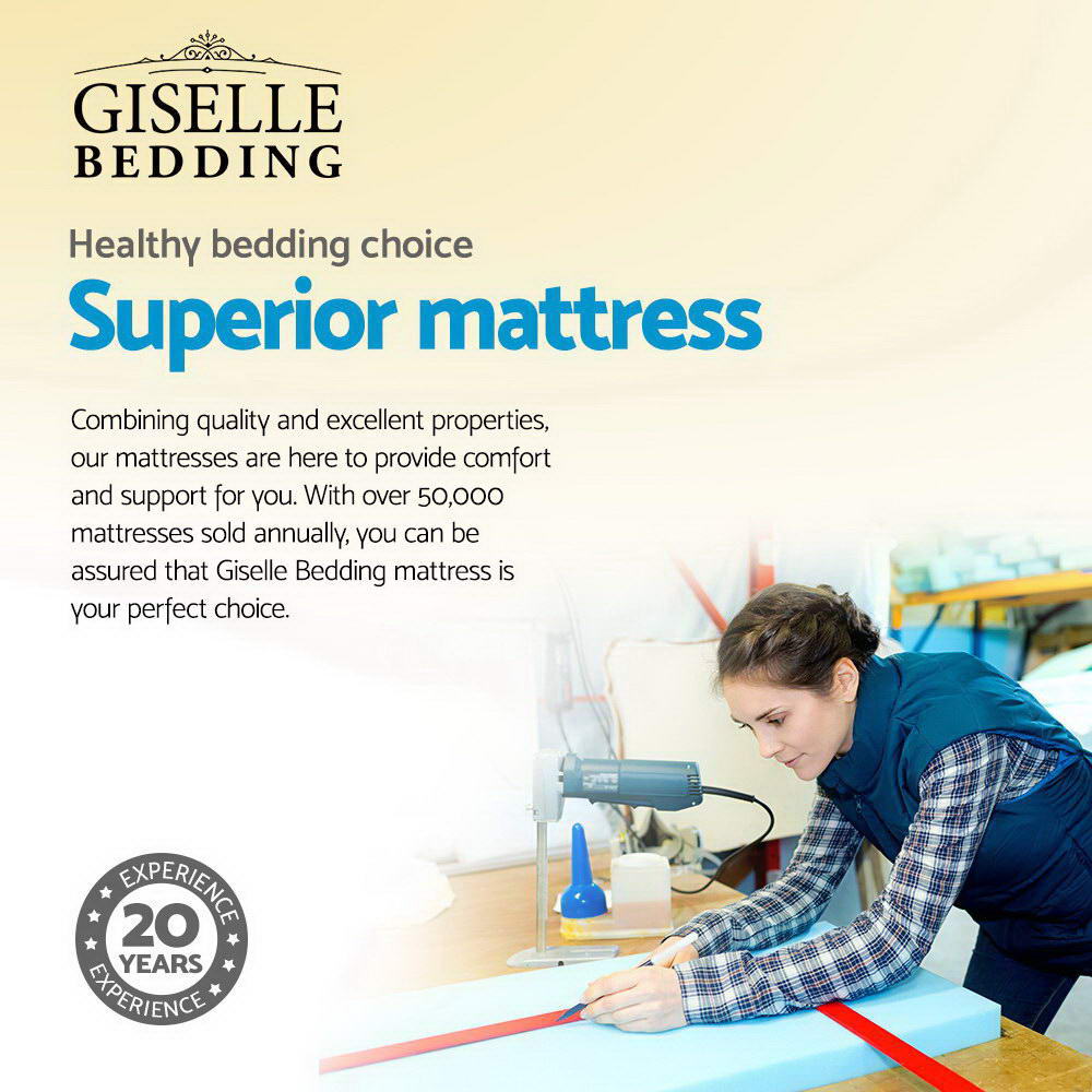 Giselle Bedding 34cm Mattress Cool Gel Memory Foam Single MATTRESS - 0909 - SINGLE