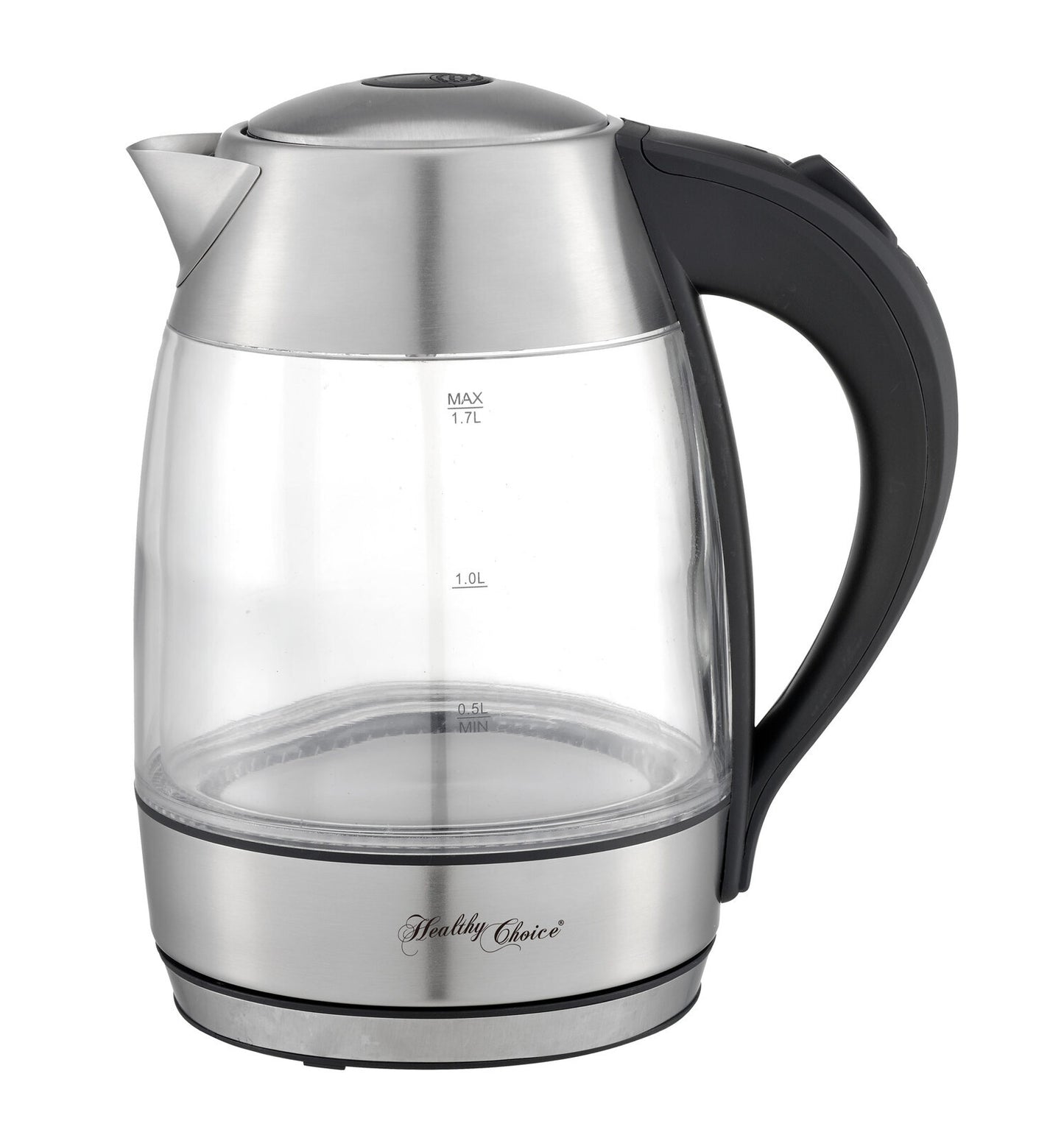 1.7 Litre Glass Kettle with 360 degrees Rotational Base - Homegrown - StoresHomegrown - StoresV196 - GK700