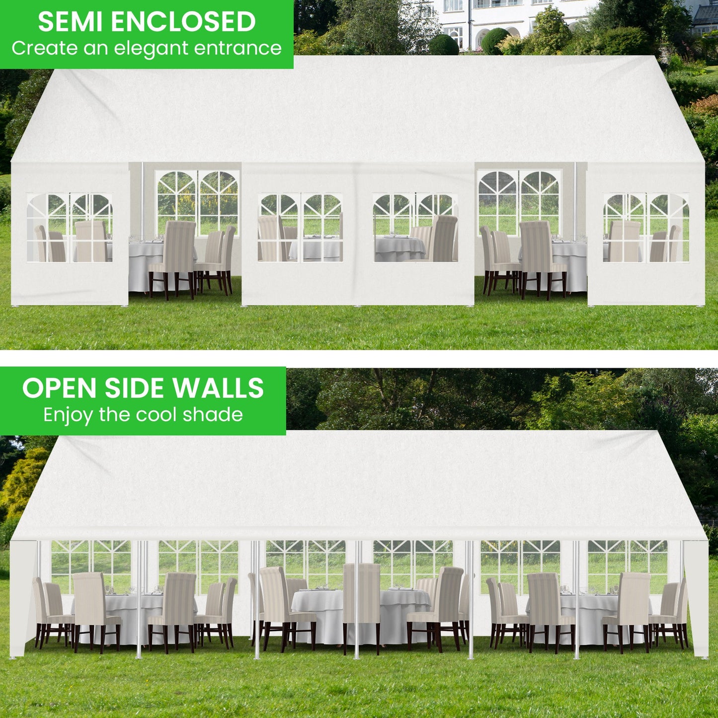 Wallaroo 12m x 6m outdoor event marquee carport tent - Homegrown - StoresHomegrown - StoresV240 - GAZ - CPT - 612
