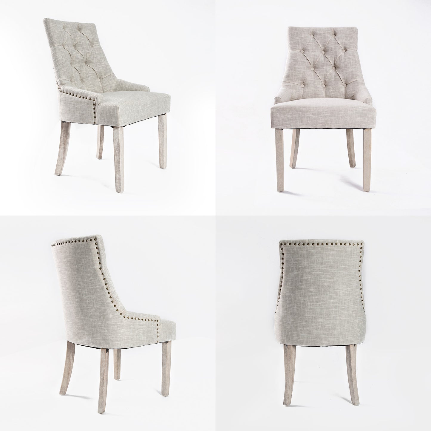 4X French Provincial Dining Chair Oak Leg AMOUR CREAM - Homegrown - StoresHomegrown - StoresV274 - FT - FC8443 - CR4