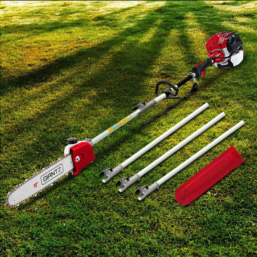 Pole Chain Saw Petrol Hedge Trimmer Garden Tool Tree Pruner 5.6M Reach Chainsaw