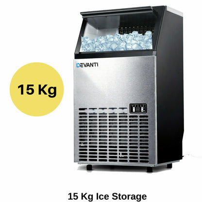 Ice Maker Machine Portable Commercial Stainless Steel Ice Cube Tray Rapid 60kg