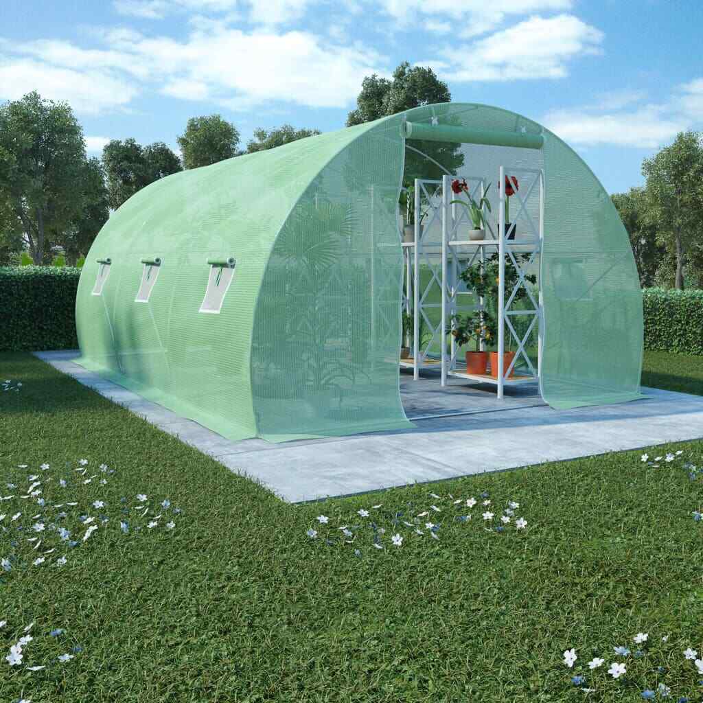 Large Walk In Greenhouse Spacious Plant Tunnel House Flower Shelter Shed 4.5x3m - Homegrown - StoresHomegrown - Stores45535