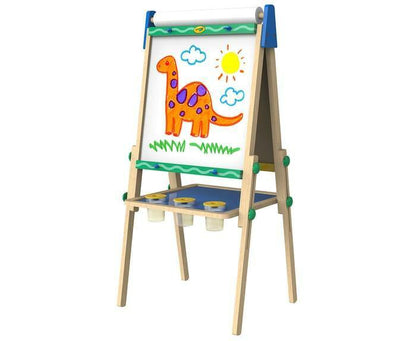 Crayola Kids Art Easel Drawing Board Magnetic Whiteboard Chalkboard Paper Roll