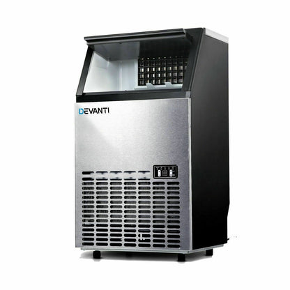 Ice Maker Machine Portable Commercial Stainless Steel Ice Cube Tray Rapid 60kg