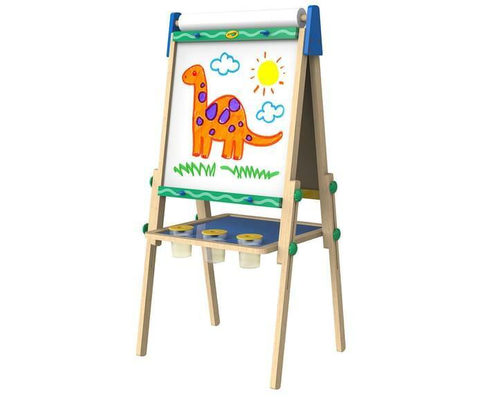 Crayola Kids Art Easel Drawing Board Magnetic Whiteboard Chalkboard Paper Roll