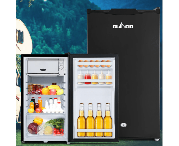 Glacio 95L Portable Fridge Bar Freezer Cooler Upright 12V/24V/240V Caravan Car