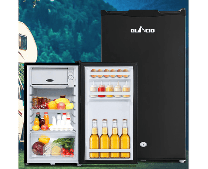 Glacio 95L Portable Fridge Bar Freezer Cooler Upright 12V/24V/240V Caravan Car