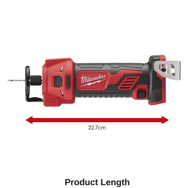 Milwaukee 18v Cordless Cut Out Tool Compact Dry Wall Rotary 4 Pole Skin M18BCT-0