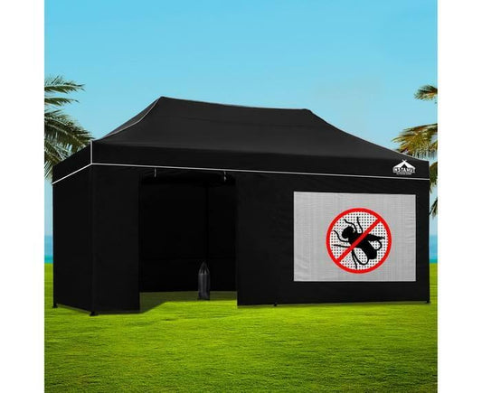 Heavy Duty Pop up Marquee 3 x 6 Gazebo Outdoor Tent Portable Waterproof Shade AU