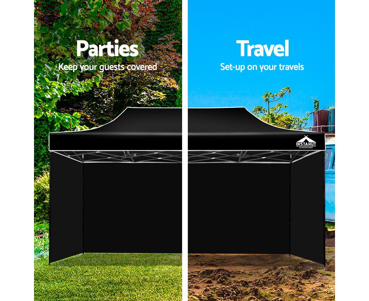Heavy Duty Pop up Marquee 3 x 6 Gazebo Outdoor Tent Portable Waterproof Shade AU