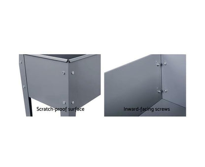 Greenfingers Garden Bed 100X80X30CM Galvanised Steel Raised Planter Standing Box