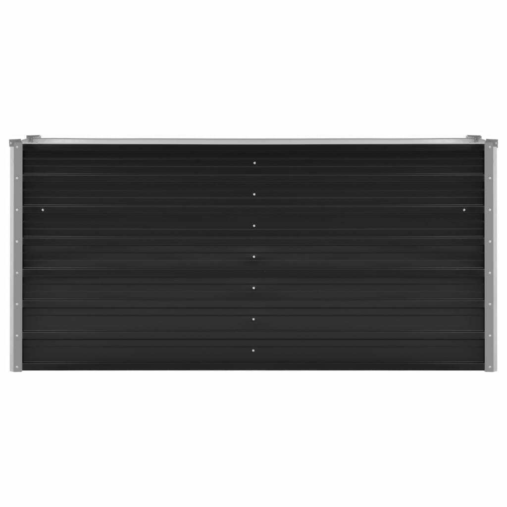 45730 Garden Raised Bed Anthracite 160x40x77 cm Galvanised Steel - Homegrown - StoresHomegrown - Stores45730
