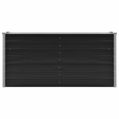 45730 Garden Raised Bed Anthracite 160x40x77 cm Galvanised Steel - Homegrown - StoresHomegrown - Stores45730