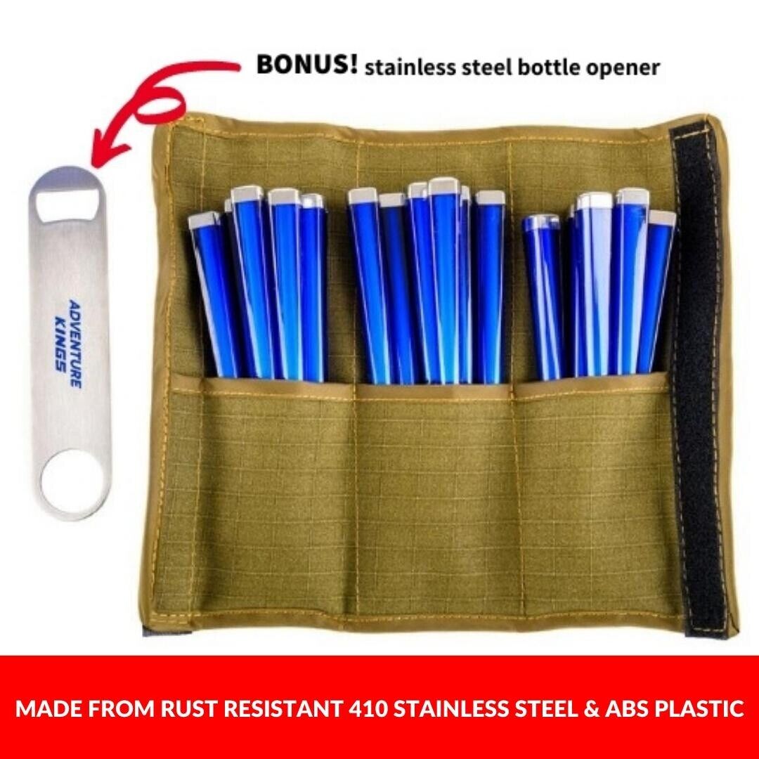 Camping Picnic Set 37 Piece 6Person Picnic Cutlery Pack Set Bag Storage Portable