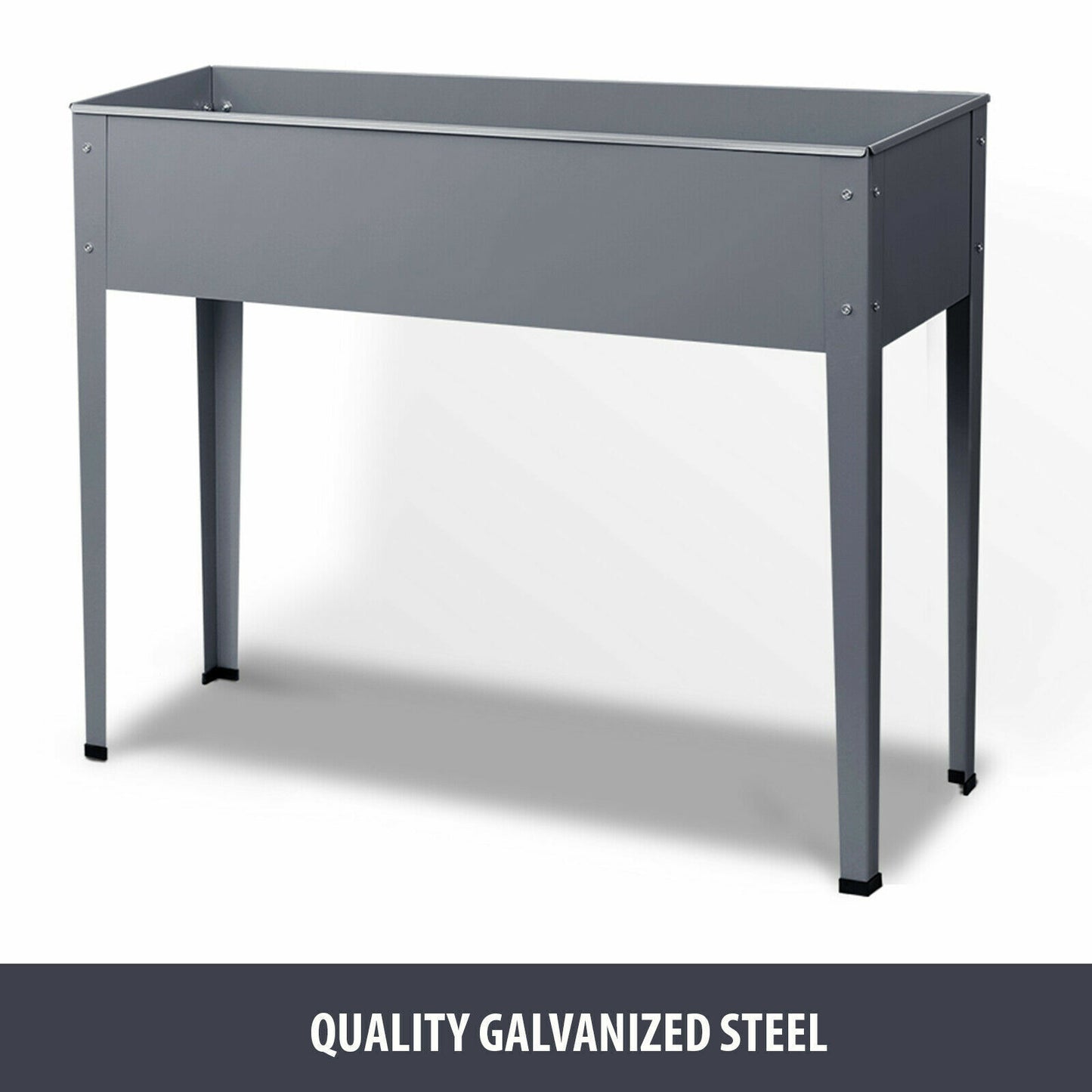 Greenfingers Garden Bed 100X80X30CM Galvanised Steel Raised Planter Standing Box