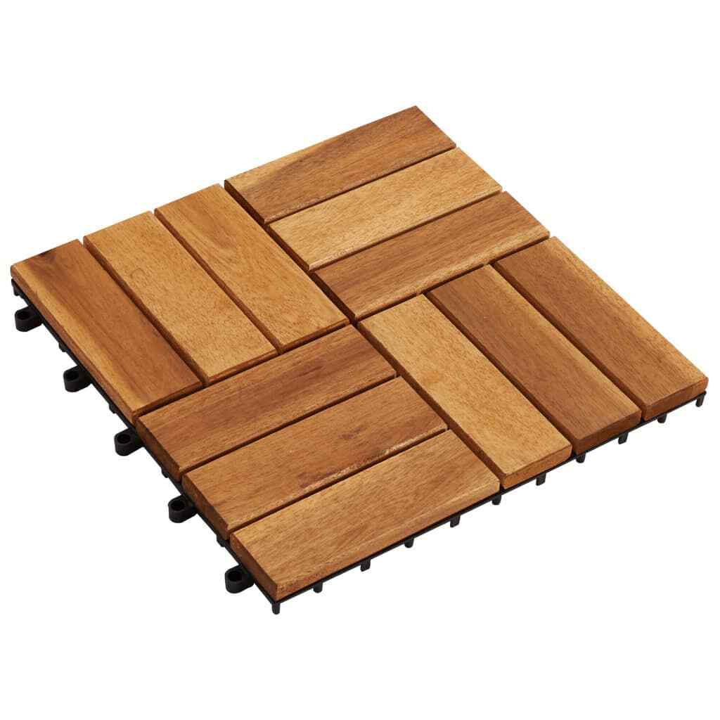 Decking Tiles 30 x 30 cm Acacia Set of 30 - Homegrown - StoresHomegrown - Stores271793