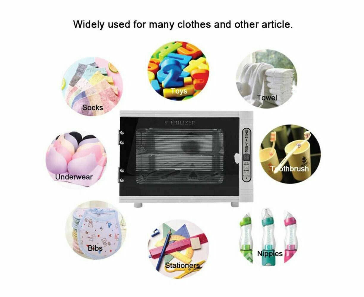 10L UV Steriliser Box Beauty Equipment Sanitising Salon Nail Tools Sterilizer