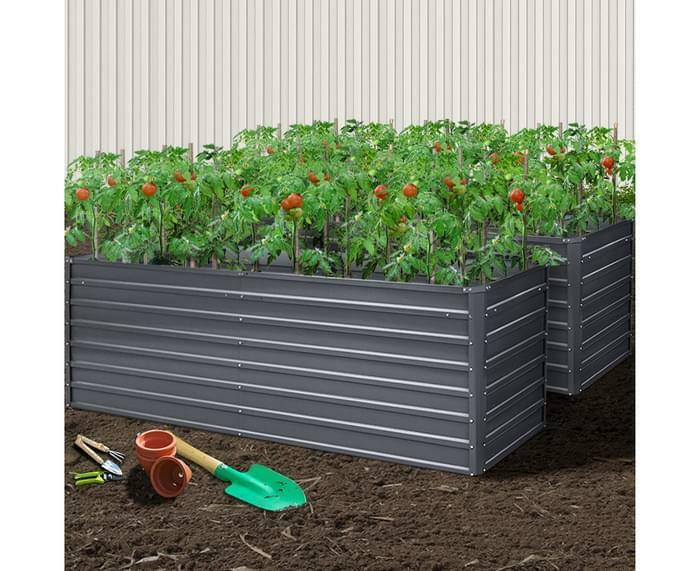 Greenfingers Garden Bed 240X80X77CM Galvanised Raised Steel Instant Planter - Homegrown - StoresHomegrown - Stores5547548