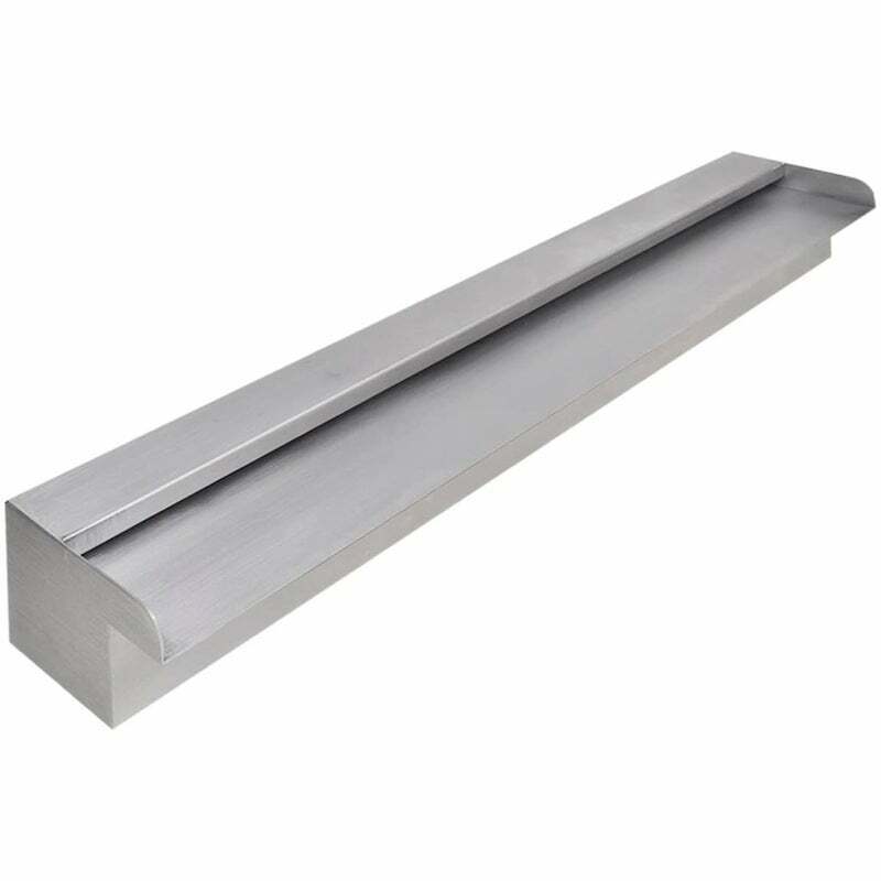 90cm Garden Rectangular Stainless Steel Waterfall Pool Pond Water Flow Fountain - Homegrown - StoresHomegrown - Stores41668