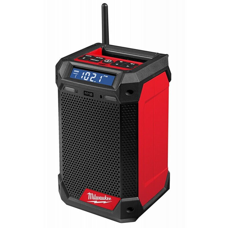 Milwaukee M12RCDAB+-0 12V Li-ion Cordless Radio & Charger with DAB+ – Skin Only