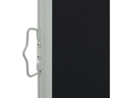 Terrace Patio Retractable Side Awning 140x300cm Black Garden Terrace Screen