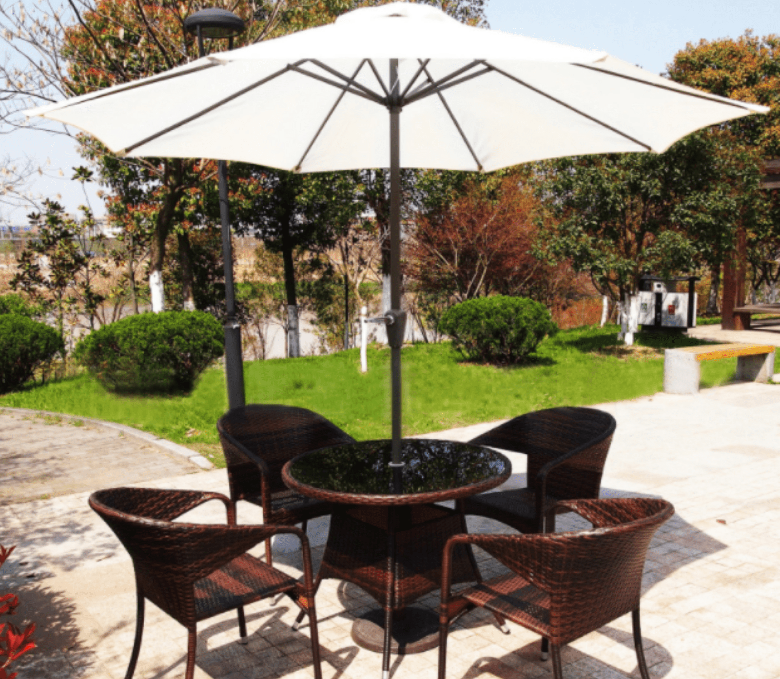 Outdoor Umbrella Large 3M Round Garden Patio Deck Parasol Canopy Shade Beach - Homegrown - StoresHomegrown - Stores7909 - G