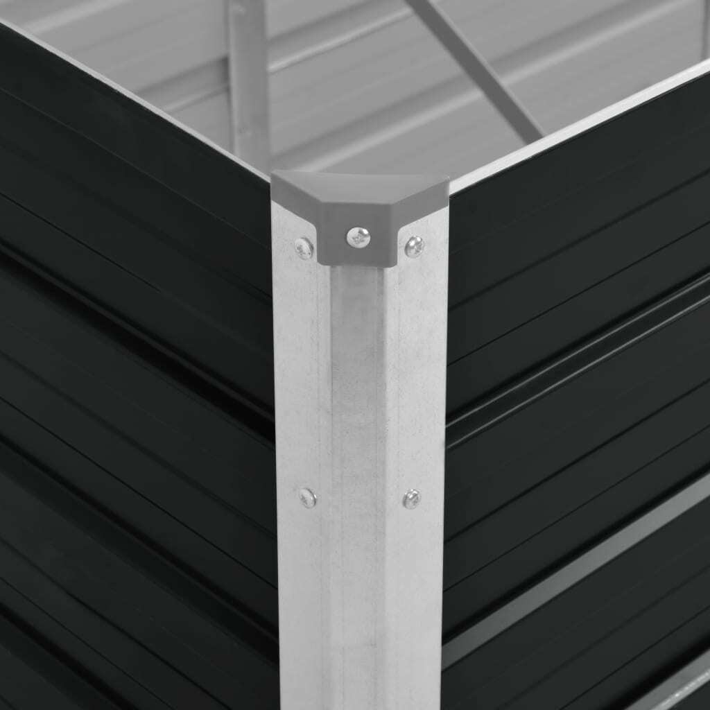45730 Garden Raised Bed Anthracite 160x40x77 cm Galvanised Steel - Homegrown - StoresHomegrown - Stores45730