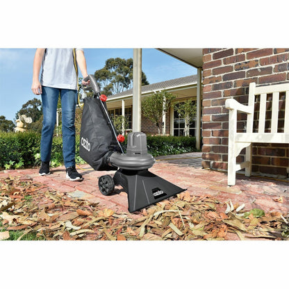 Ozito Portable 1600W Electric Garden Hoover Vacuum, Mulcher With 25 Litre Bag