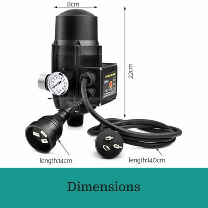 Giantz Adjustable Pressure Control Switch Electric Automatic Water Pump Garden