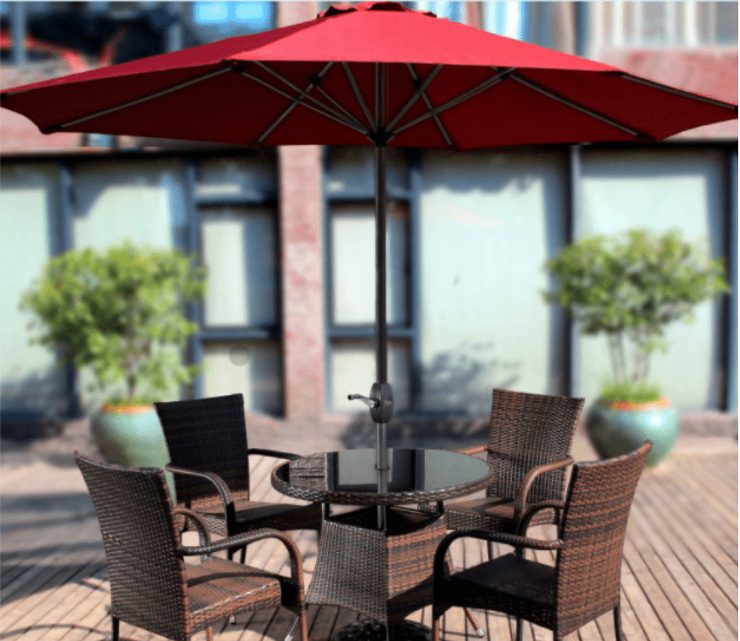 Outdoor Umbrella Large 3M Round Garden Patio Deck Parasol Canopy Shade Beach - Homegrown - StoresHomegrown - Stores7909 - G