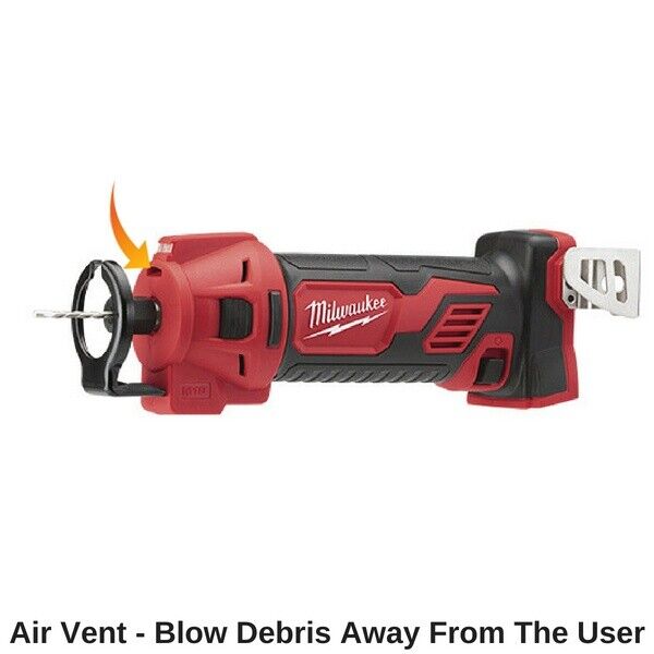 Milwaukee 18v Cordless Cut Out Tool Compact Dry Wall Rotary 4 Pole Skin M18BCT-0