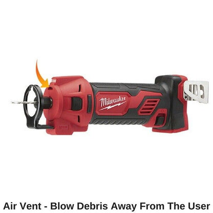 Milwaukee 18v Cordless Cut Out Tool Compact Dry Wall Rotary 4 Pole Skin M18BCT-0