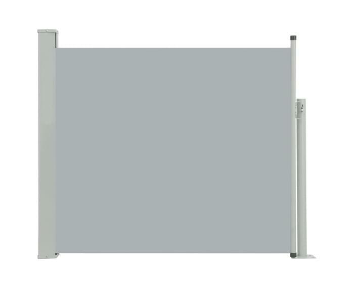 Terrace Patio Retractable Sunshade Side Awning Privacy Screen Grey 100x300cm