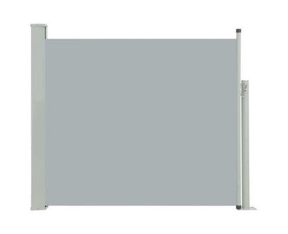 Terrace Patio Retractable Sunshade Side Awning Privacy Screen Grey 100x300cm