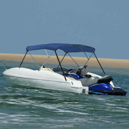 3 Bow Bimini Top Blue Canopy Boat Shade Shield Vehicle Storage Cover - Homegrown - StoresHomegrown - Stores92366