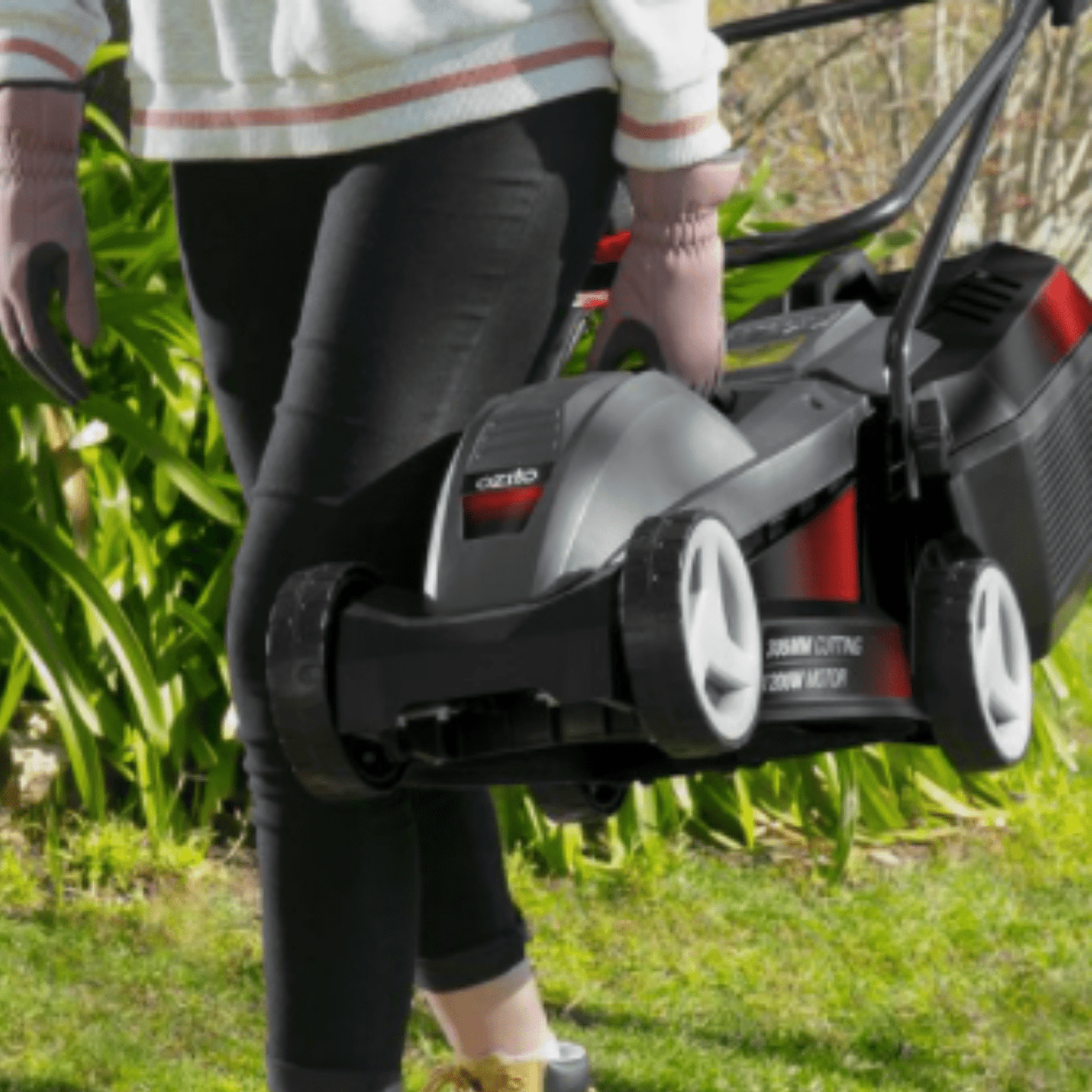 Ozito 1200W 305mm Electric Portable Lawn Mower + Grass Catcher Garden Tool - Homegrown - StoresHomegrown - StoresELM - 1230