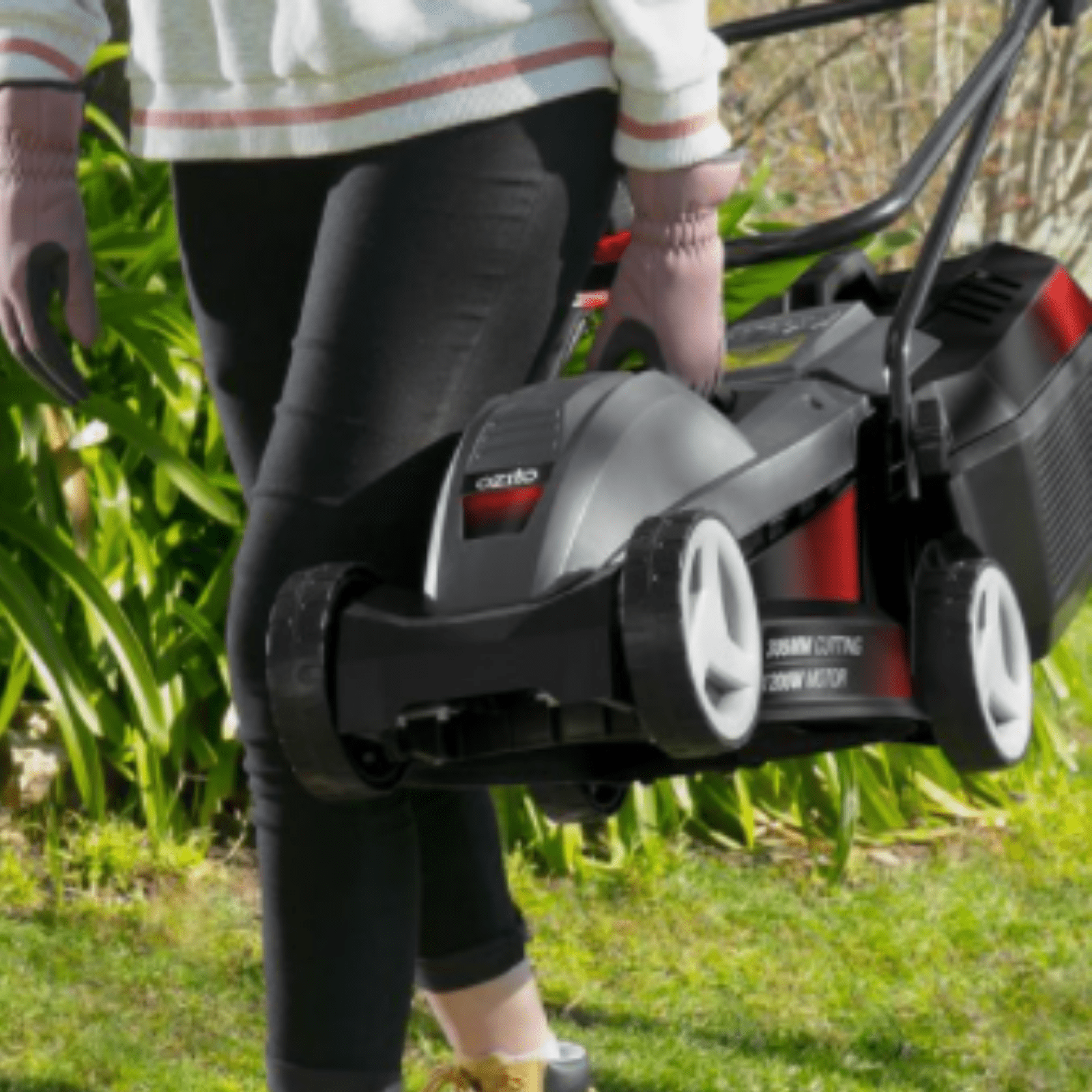 Ozito 1200W 305mm Electric Portable Lawn Mower + Grass Catcher Garden Tool - Homegrown - StoresHomegrown - StoresELM - 1230