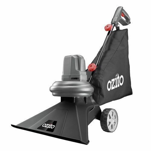 Ozito Portable 1600W Electric Garden Hoover Vacuum, Mulcher With 25 Litre Bag