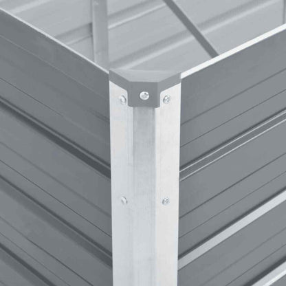 vidaXL Garden Raised Bed Galvanised Steel 320x80x45 cm Grey - Homegrown - StoresHomegrown - Stores44846