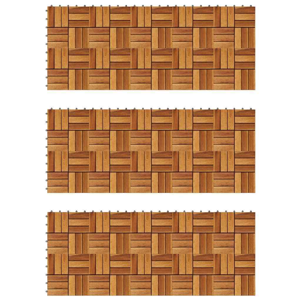 Decking Tiles 30 x 30 cm Acacia Set of 30 - Homegrown - StoresHomegrown - Stores271793