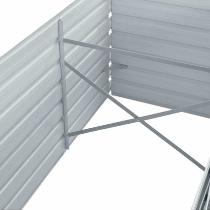 vidaXL Garden Raised Bed Galvanised Steel 320x80x45 cm Grey - Homegrown - StoresHomegrown - Stores44846
