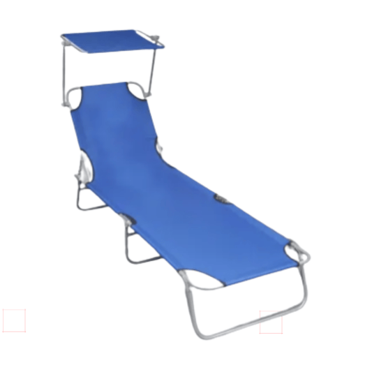 Outdoor Folding Sun Lounge Bed Shade Beach Pool Portable Reclining Chair Canopy - Homegrown - StoresHomegrown - Stores41197