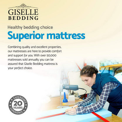 Giselle Bedding 34cm Mattress Cool Gel Memory Foam Single MATTRESS - 0909 - SINGLE