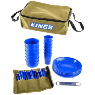 Camping Picnic Set 37 Piece 6Person Picnic Cutlery Pack Set Bag Storage Portable