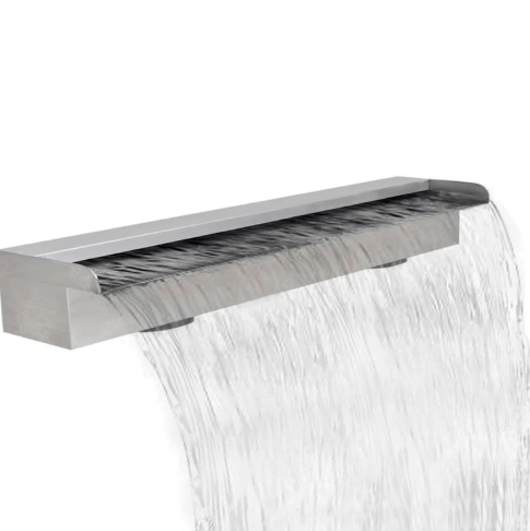 90cm Garden Rectangular Stainless Steel Waterfall Pool Pond Water Flow Fountain - Homegrown - StoresHomegrown - Stores41668
