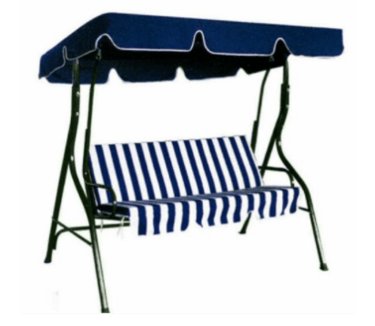 3 Seater Outdoor Hanging Swing Chair Hammock Garden Canopy Bench Seat Cushion 7211 - B