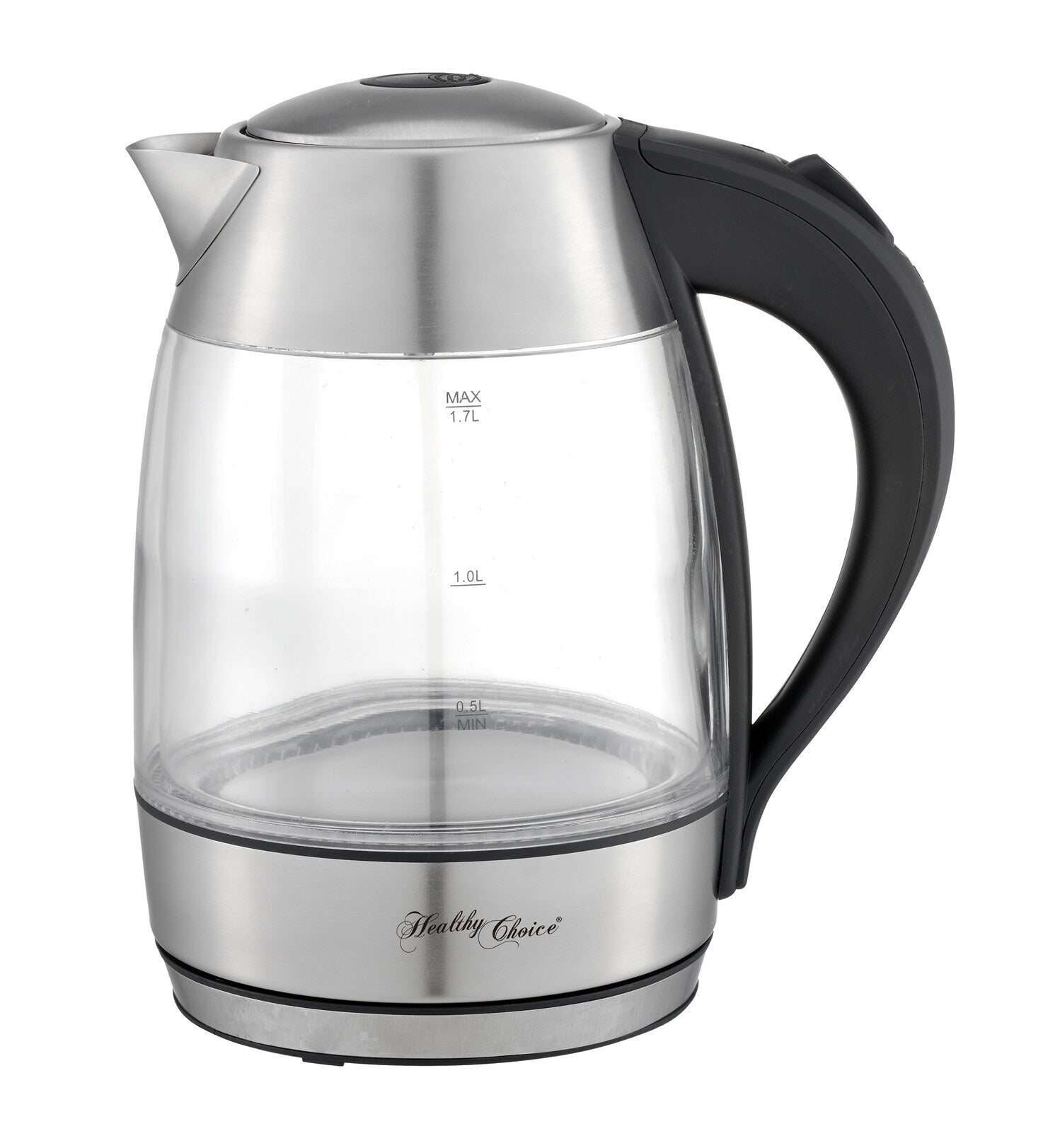 1.7 Litre Glass Kettle with 360 degrees Rotational Base - Homegrown - StoresHomegrown - StoresV196 - GK700