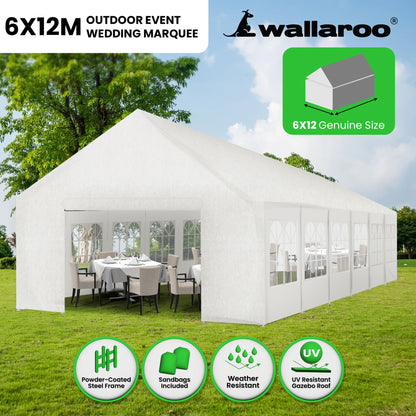 Wallaroo 12m x 6m outdoor event marquee carport tent - Homegrown - StoresHomegrown - StoresV240 - GAZ - CPT - 612